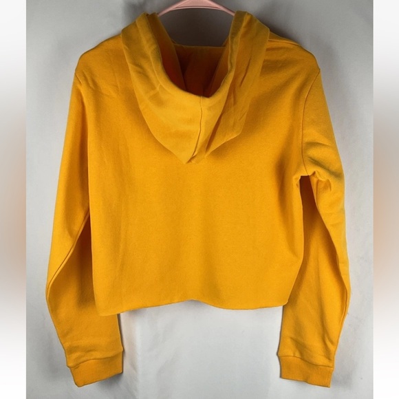Young And Reckless Women’s Yellow Medium Cropped Top Hoodie New With Tags Winter - Picture 2 of 8